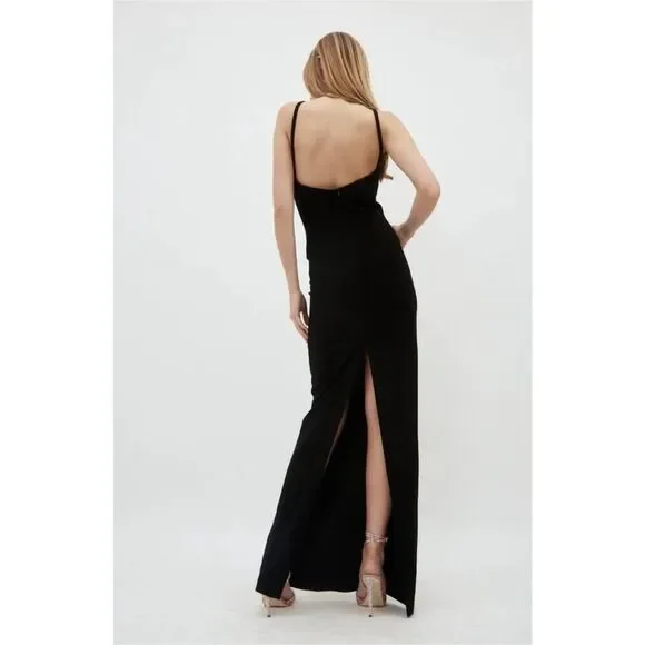 MONOT Cutout Halter Maxi Dress black US8 - joarbit.com MONOT Cutout Halter Maxi Dress black US8 - joarbit.com